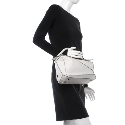 Loewe Calfskin Puzzle Bag White 3 of 8