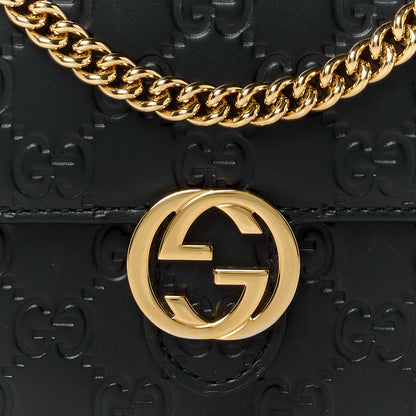 Gucci Guccissima Icon Chain Wallet Black 8 of 12