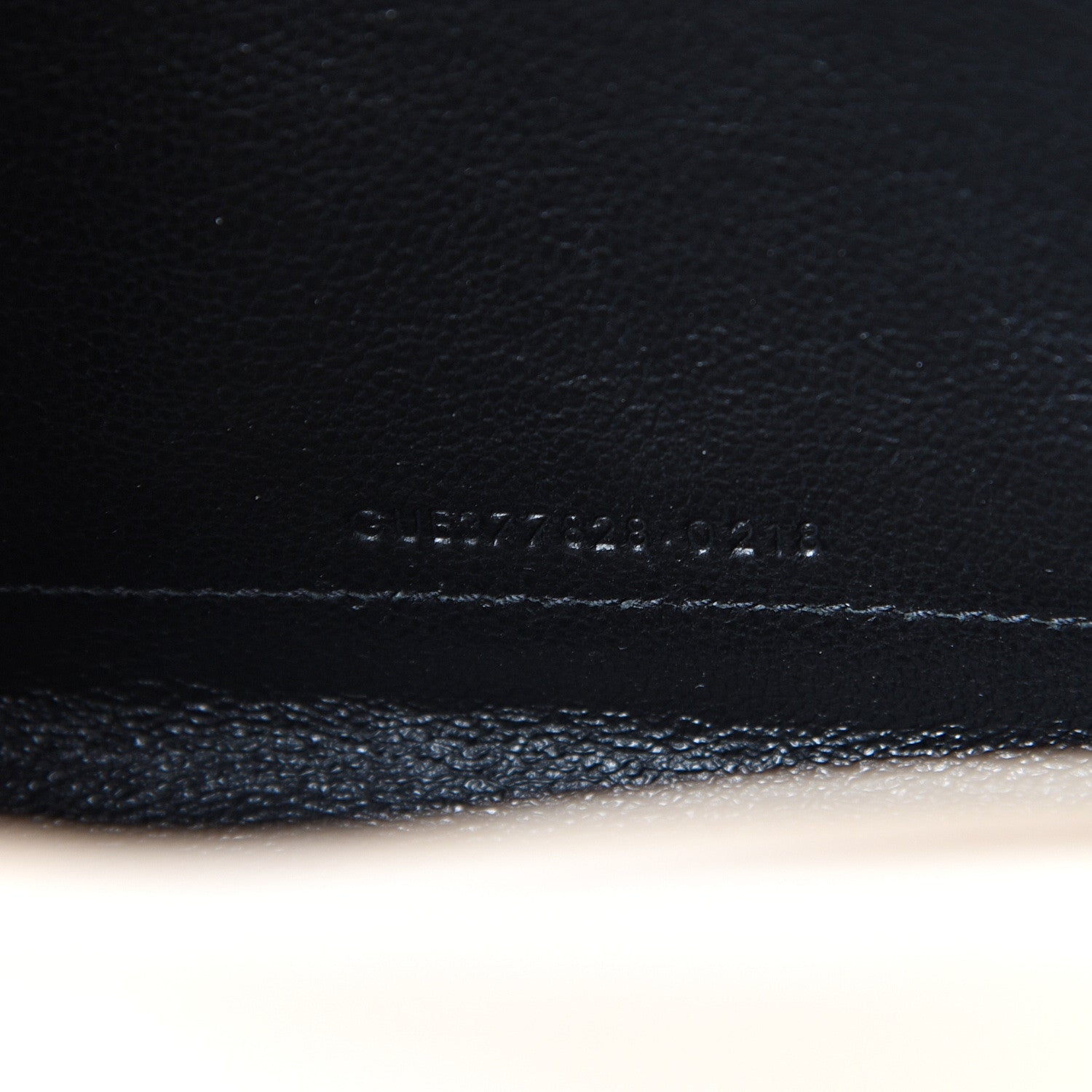 Saint Laurent Grain De Poudre Matelasse Chevron Monogram Chain Wallet Nude Powder 6 of 10