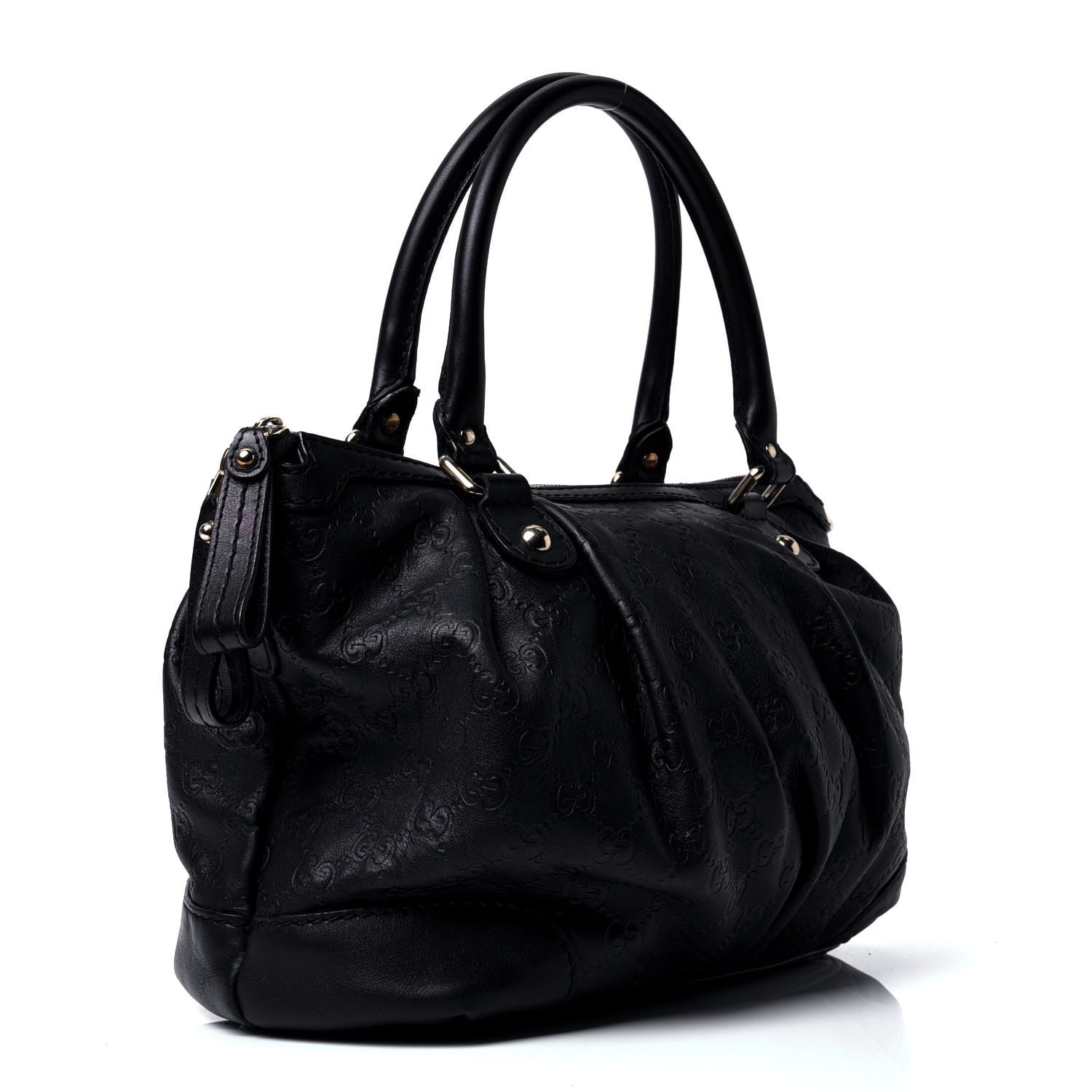 Gucci Guccissima Medium Sukey Tote Black 2 of 4