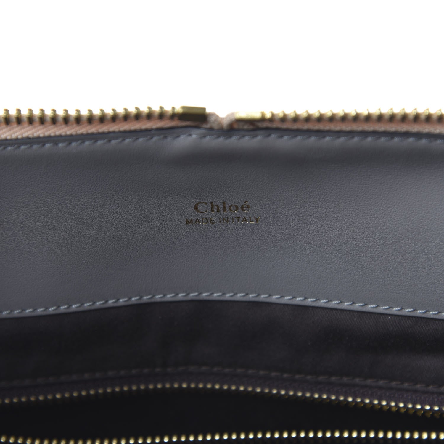 Chloe Smooth Calfskin Small Baylee Tote Marshmallow Cashmere Grey 8 of 9