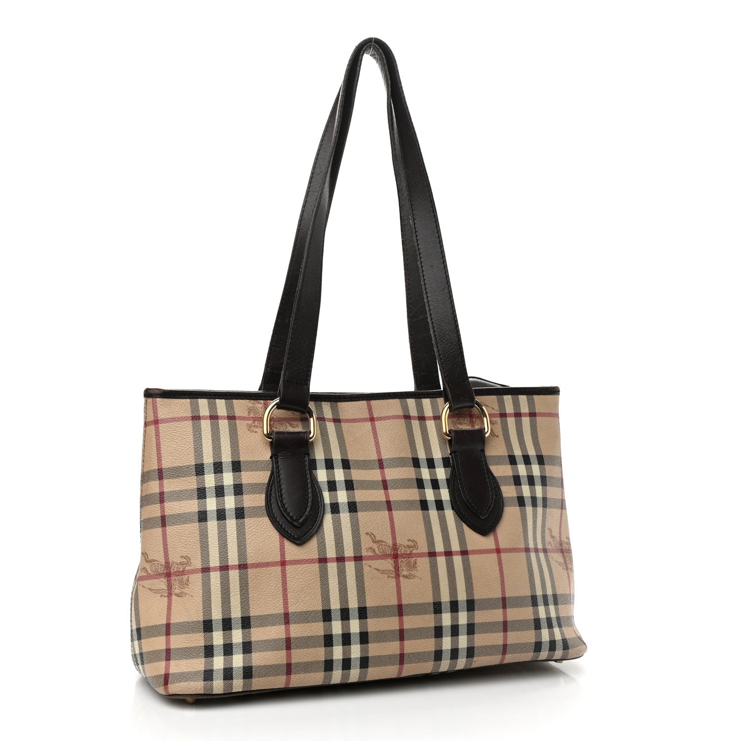 Burberry Haymarket Check Medium Regent Tote Chocolate 3 of 19