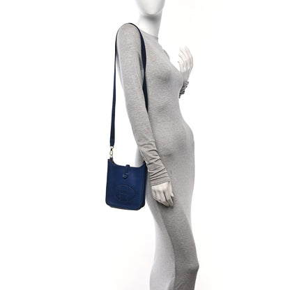 Hermes Taurillon Maurice Amazone Evelyne TPM Bleu Saphir Blue Indigo 2 of 11