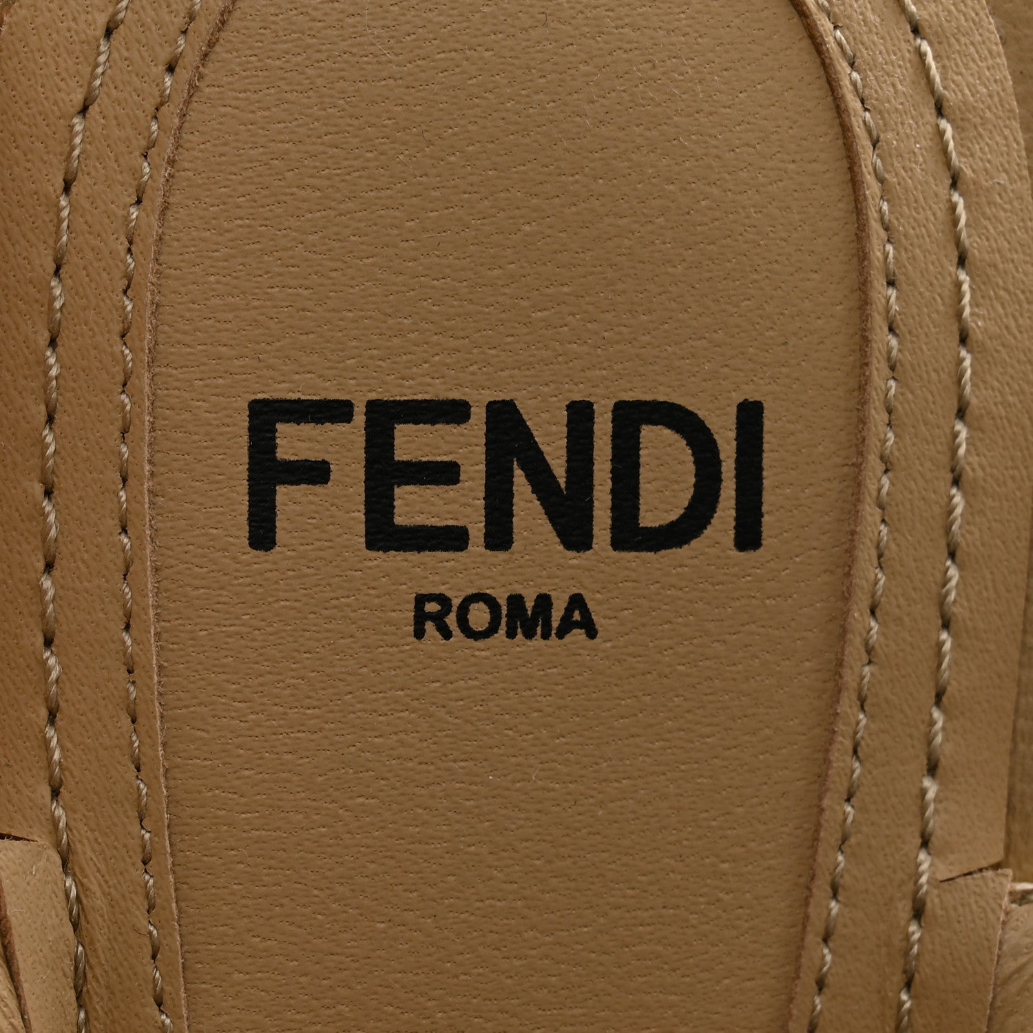 Fendi Mink Ayers Lucite Fendi First 95mm Sandals 37 Natural Brown 6 of 10