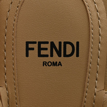 Fendi Mink Ayers Lucite Fendi First 95mm Sandals 37 Natural Brown 6 of 10