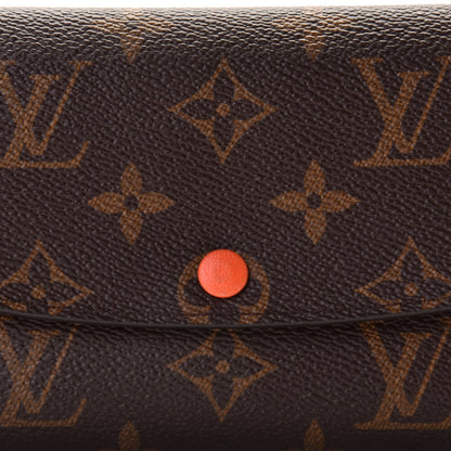 Louis Vuitton Monogram Emilie Wallet Piment 2 of 9