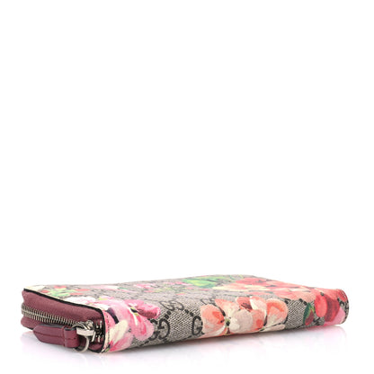 Gucci GG Supreme Monogram Blooms Zip Around Wallet Beige Multicolor Dry Rose 4 of 6