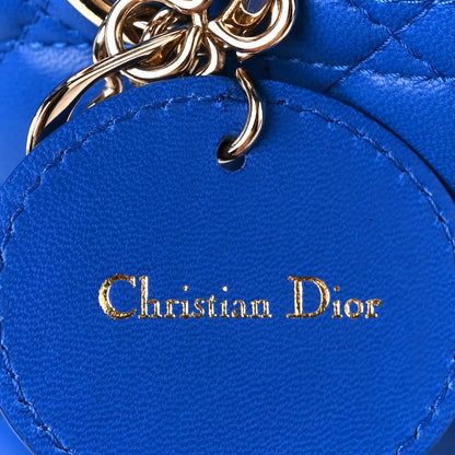 Christian Dior Lambskin Cannage Small Lucky Badges My Lady Dior Blue 8 of 11
