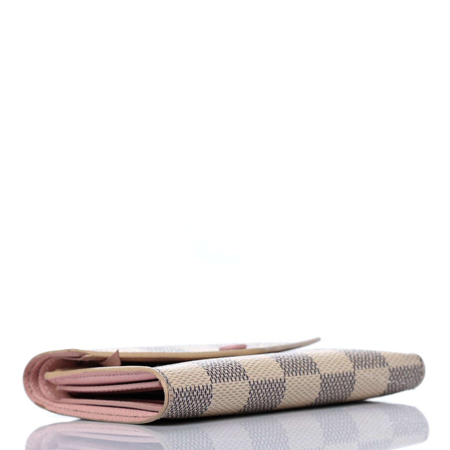 Damier Azur Victorine Wallet Rose Ballerine