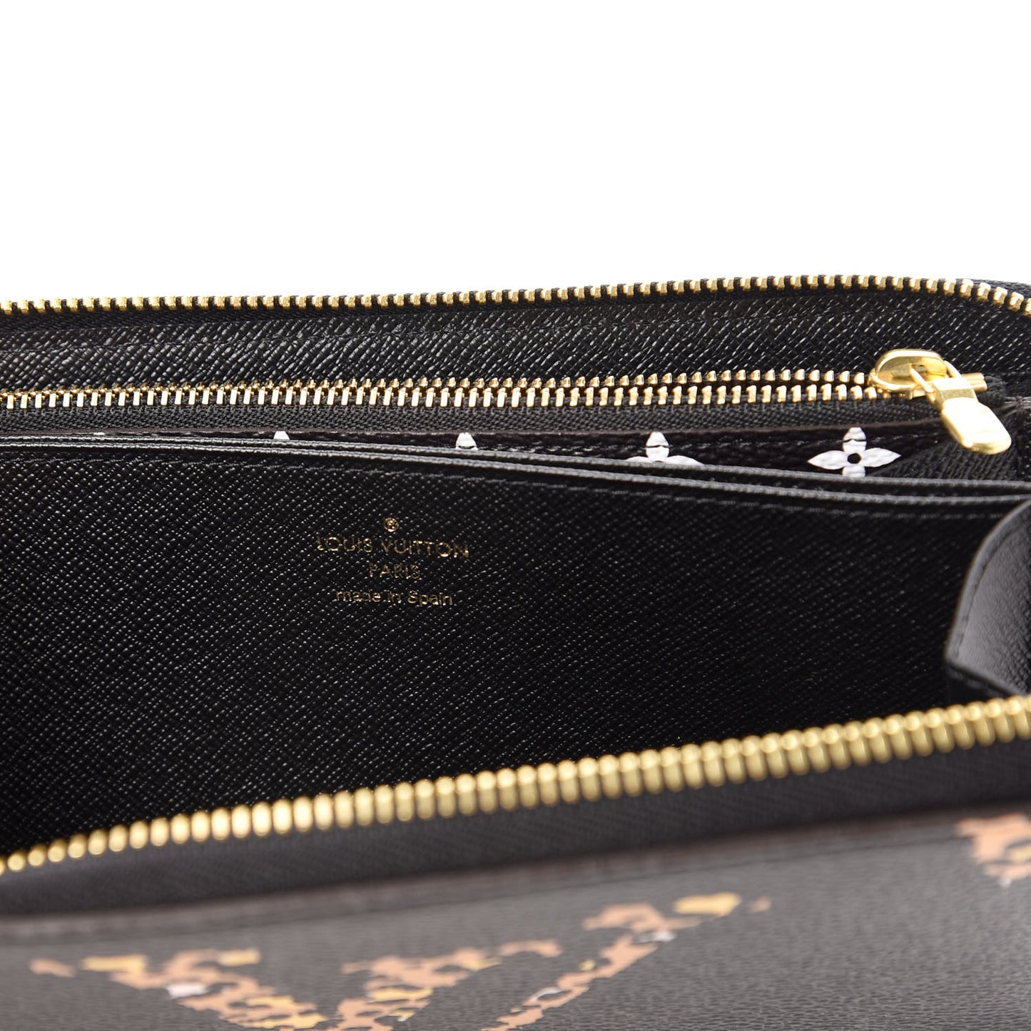 Monogram Giant Jungle Zippy Wallet Black