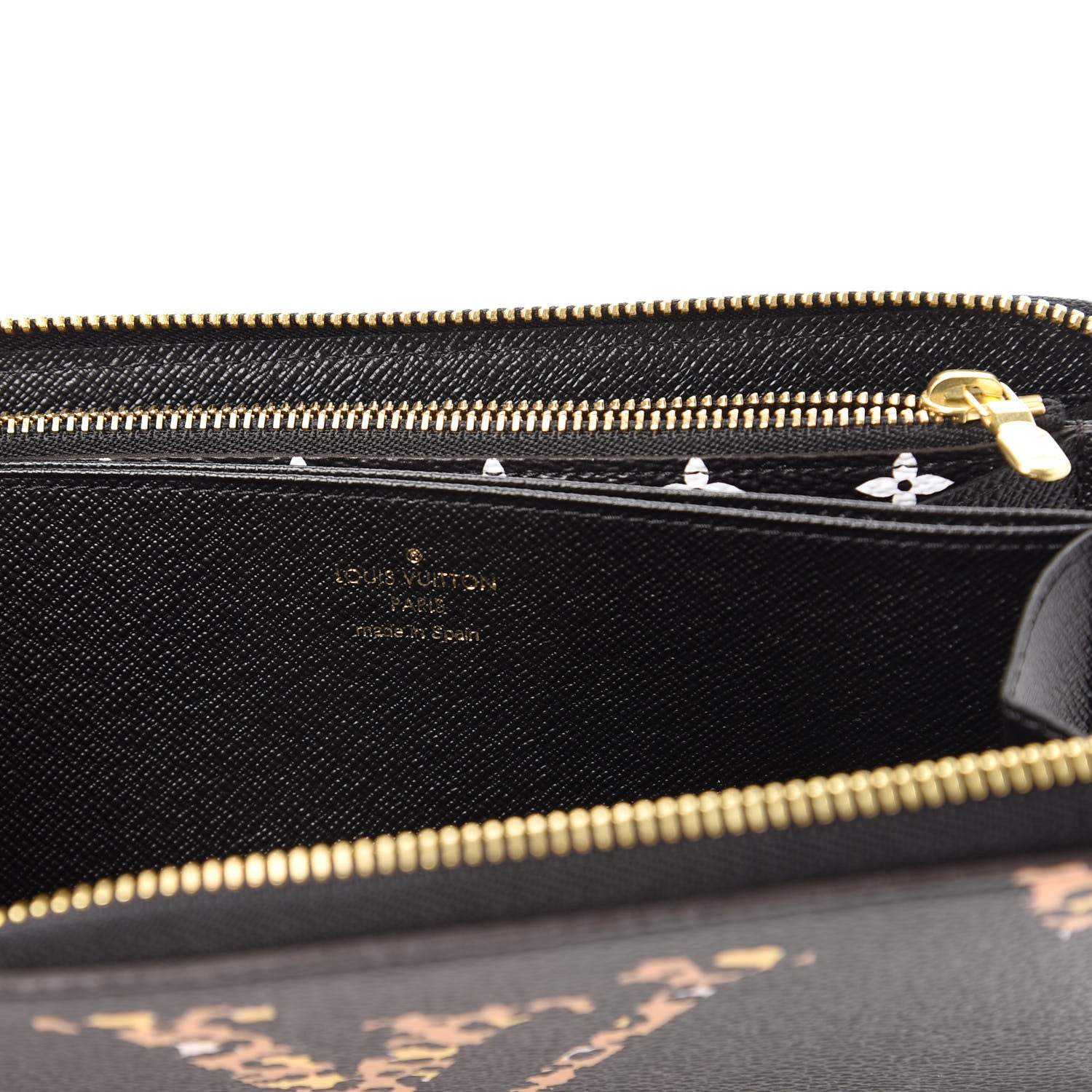 Louis Vuitton Monogram Giant Jungle Zippy Wallet Black 8 of 11