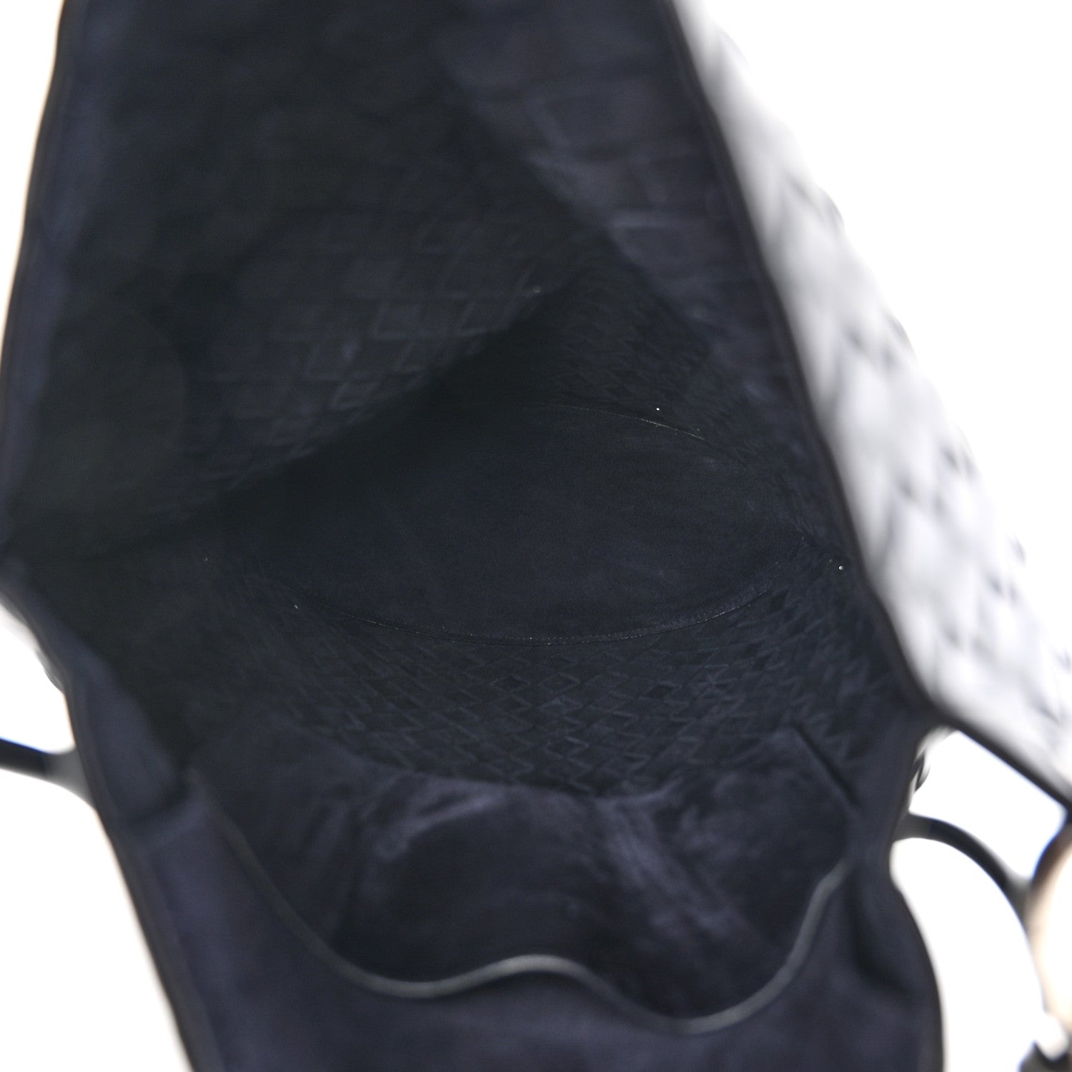 Bottega Veneta Nappa Intrecciato Medium Knot Bucket Bag Navy Blue 5 of 10
