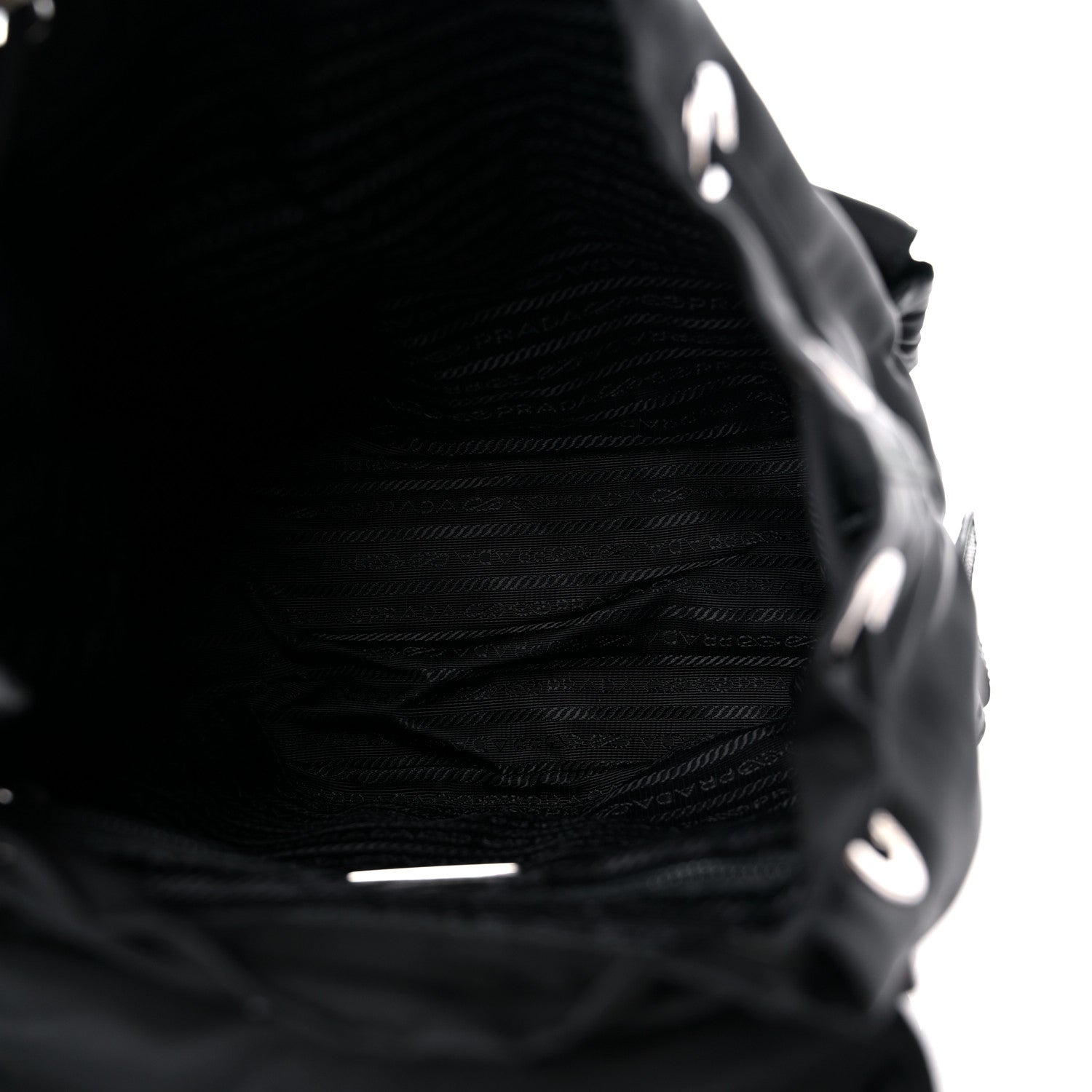 Prada Tessuto Nylon Saffiano Small Backpack Black 5 of 10