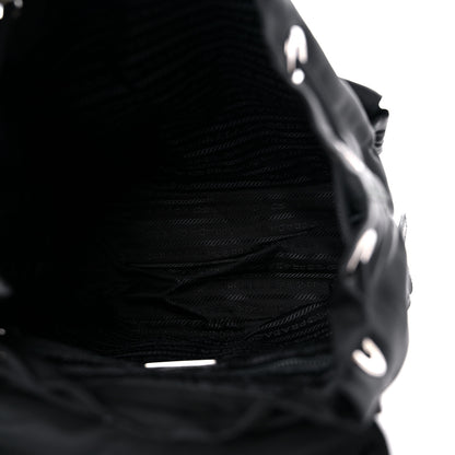 Prada Tessuto Nylon Saffiano Small Backpack Black 5 of 10