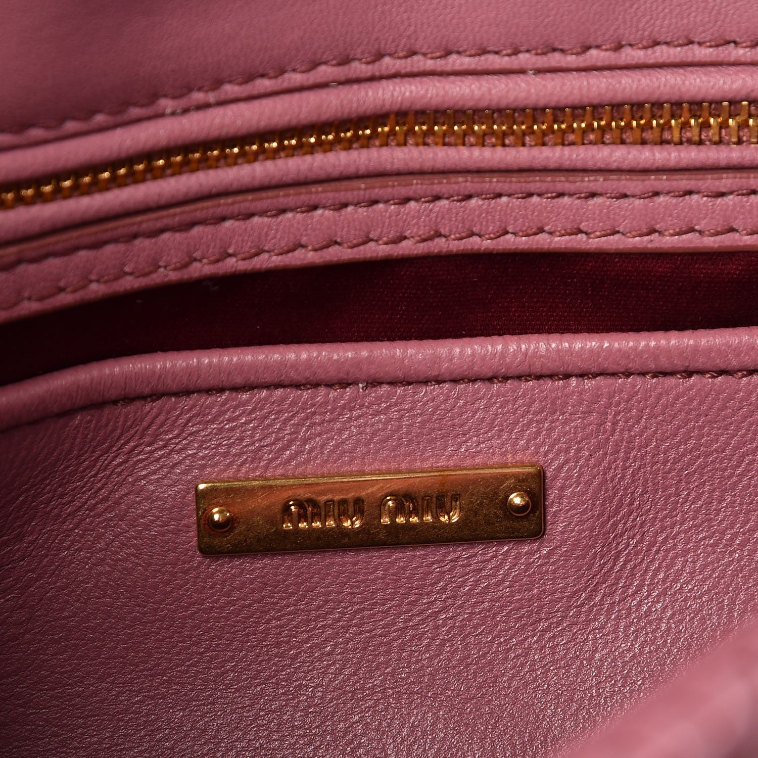 Miu Miu Nappa Matelasse Crossbody Clutch Loto 6 of 6