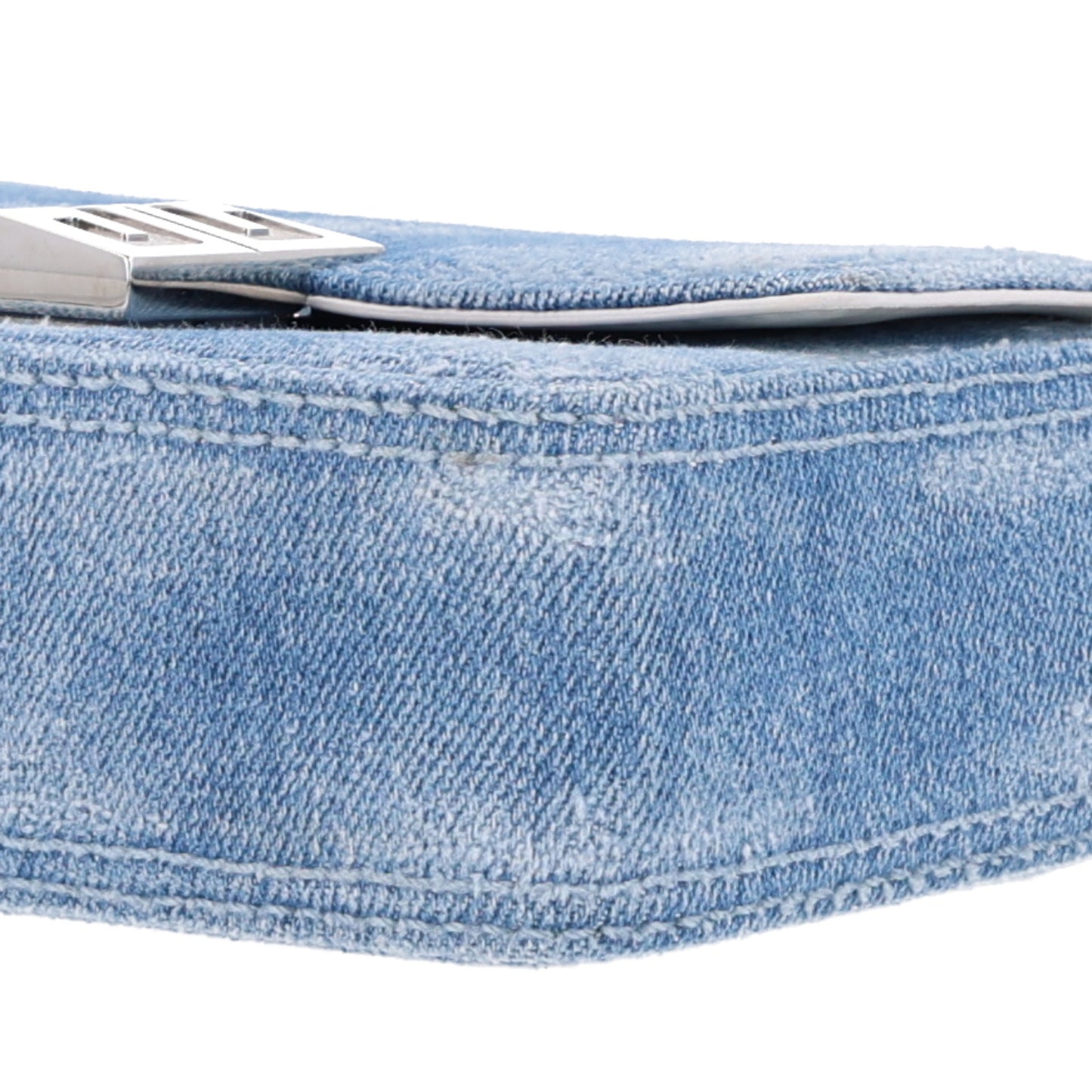Denim Small 4G Woven Chain Crossbody Blue