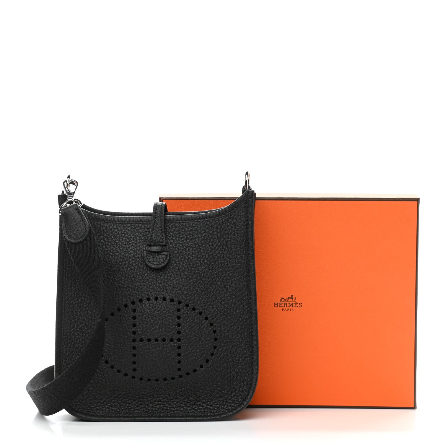Hermes Taurillon Clemence Evelyne TPM Black 1021738 – FASHIONPHILE