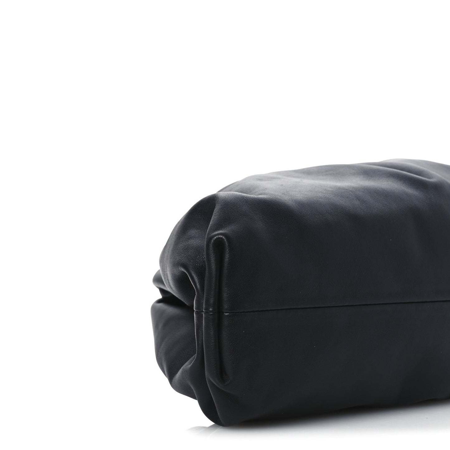 Smooth Butter Calf The Pouch Oversized Clutch Black