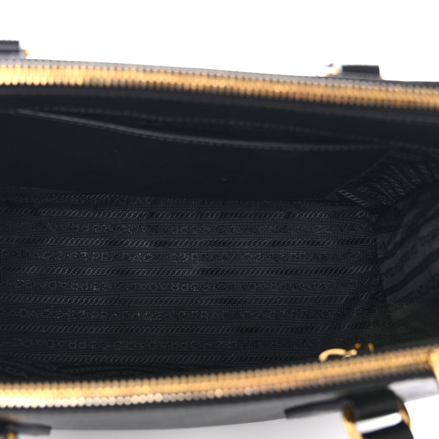 Saffiano Small Galleria Double Zip Tote Black