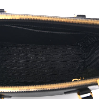 Prada Saffiano Small Galleria Double Zip Tote Black 5 of 10