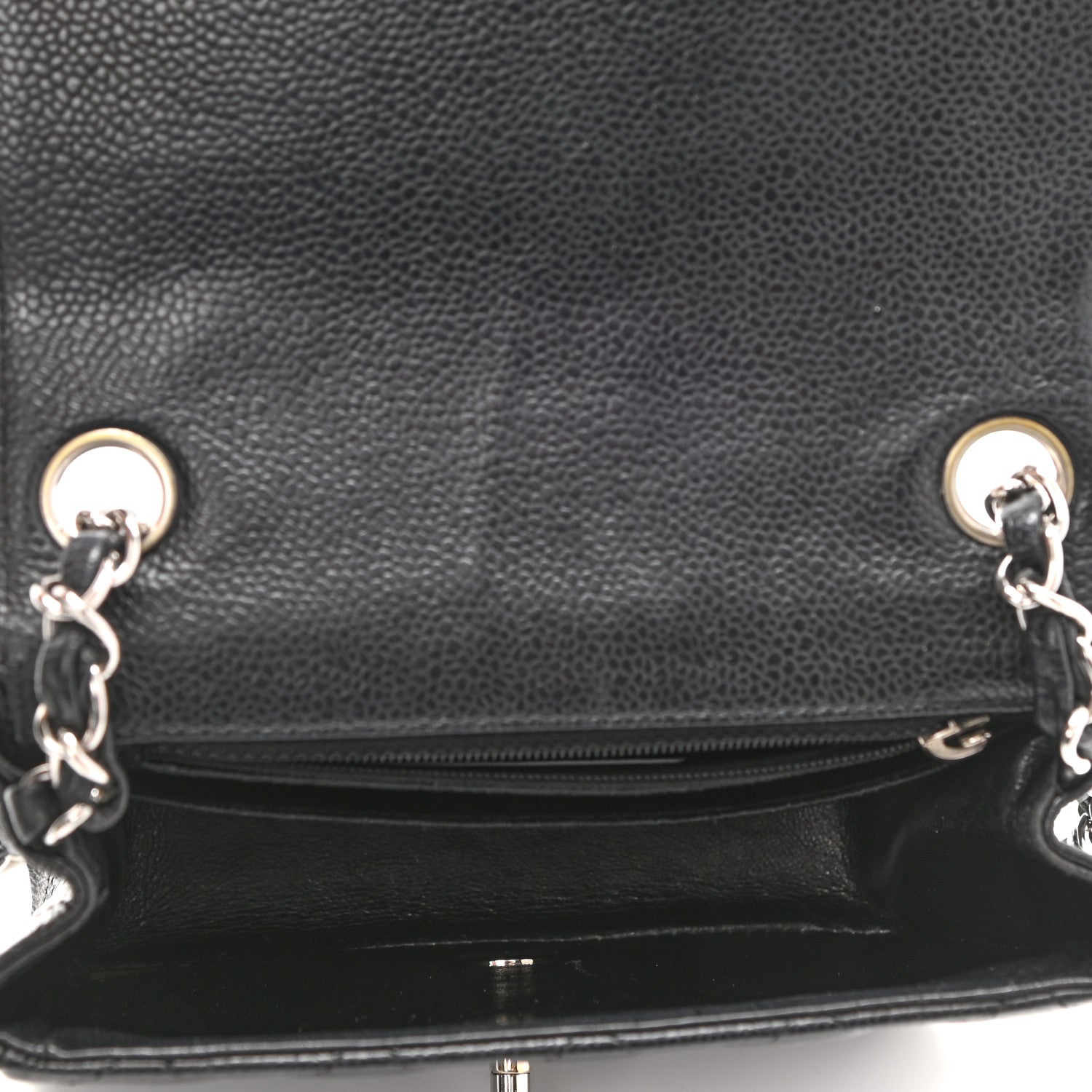 Chanel Caviar Quilted Mini Square Flap Black 5 of 11