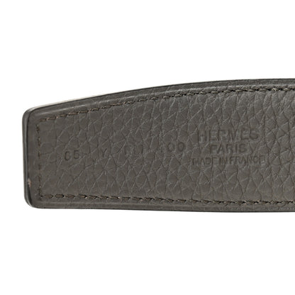 Hermes Box Togo 32mm H Belt 80 32 Black Etain 5 of 6