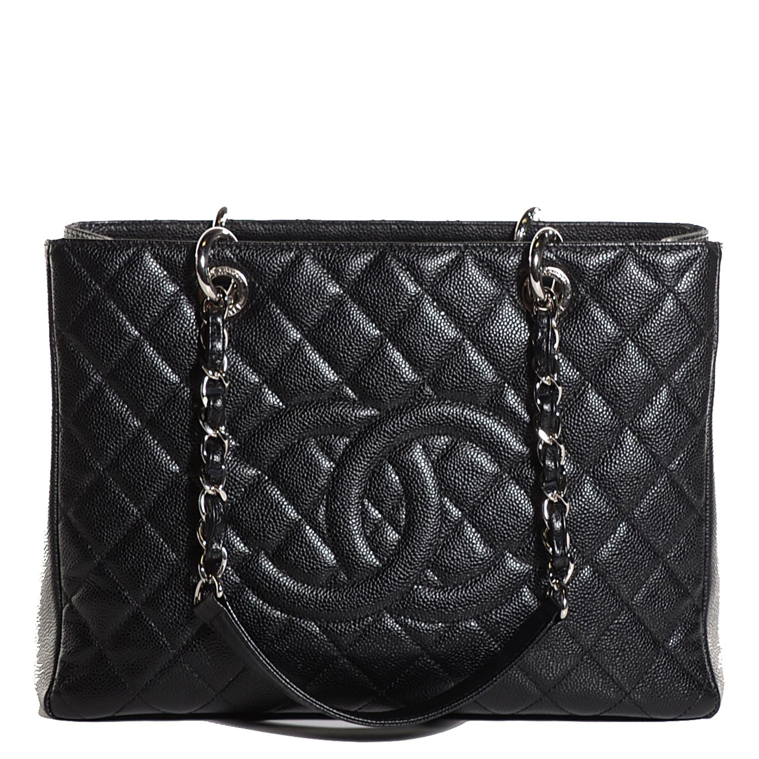 Chanel Caviar Quilted Grand Shopping Tote GST Black 1 of 7