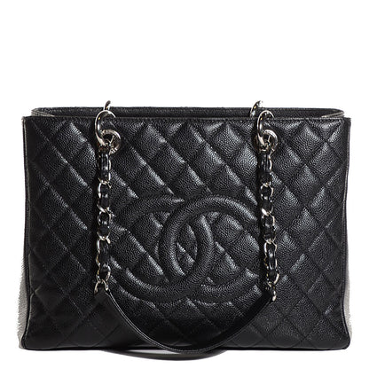 Chanel Caviar Quilted Grand Shopping Tote GST Black 1 of 7