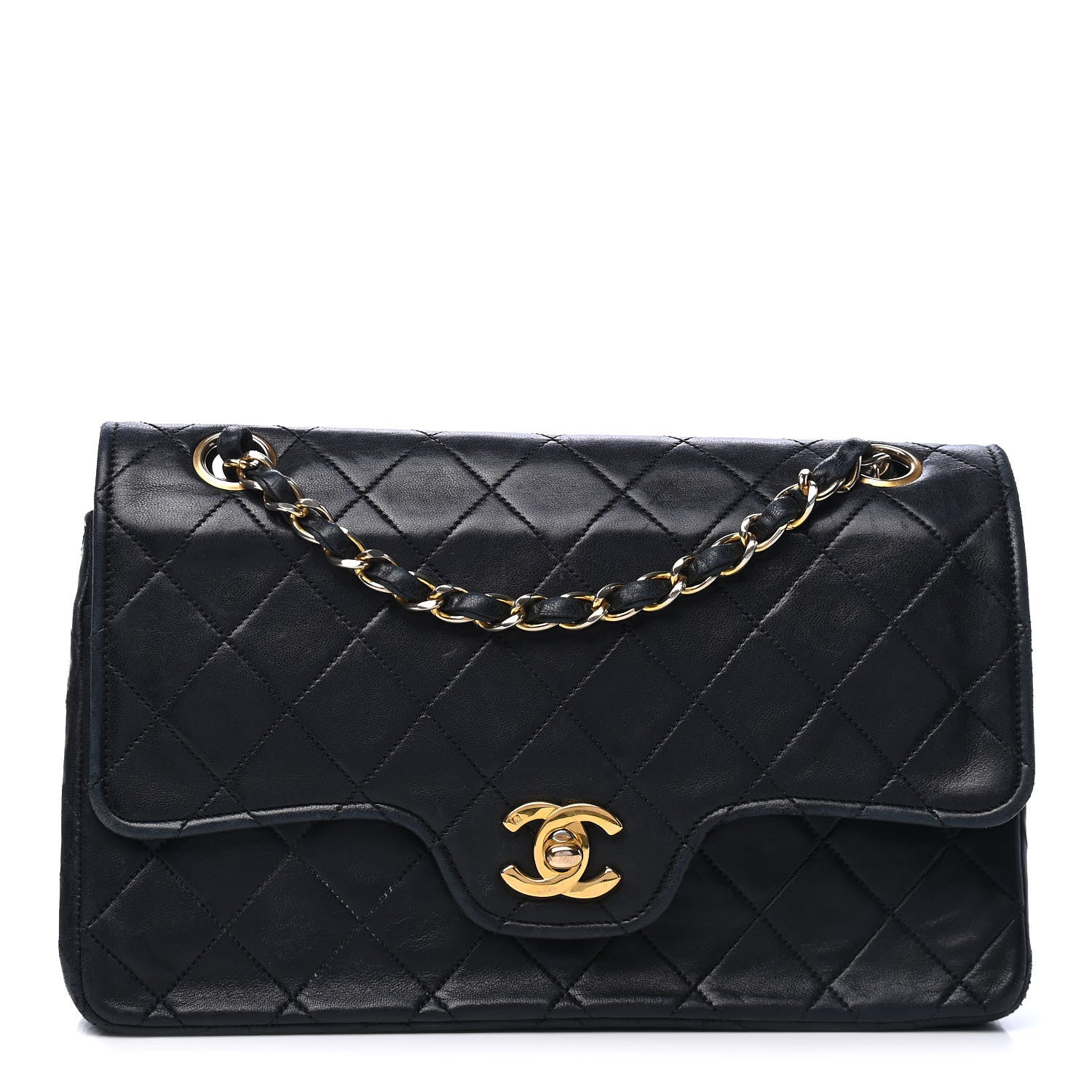 Chanel Lambskin Quilted Small Double Flap Black 1 of 4