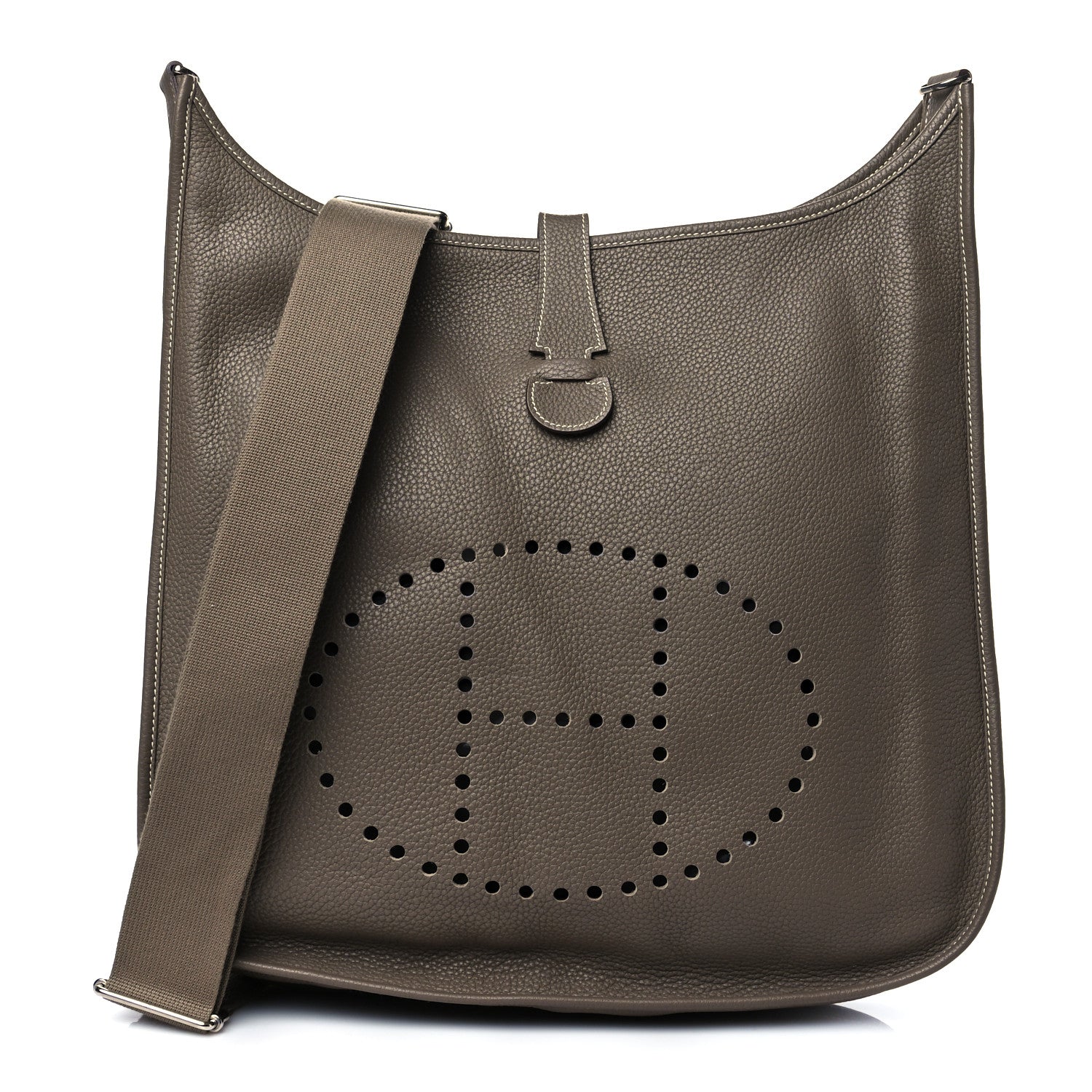Hermes Taurillon Clemence Evelyne III TGM Etoupe 1 of 10