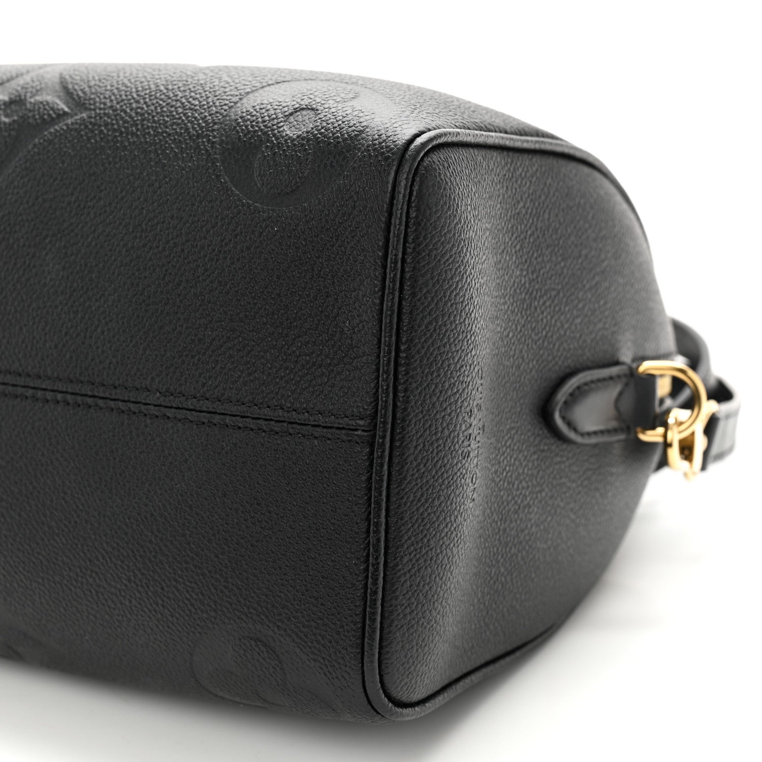 Louis Vuitton Empreinte Monogram Giant Speedy Bandouliere 25 Black 9 of 10