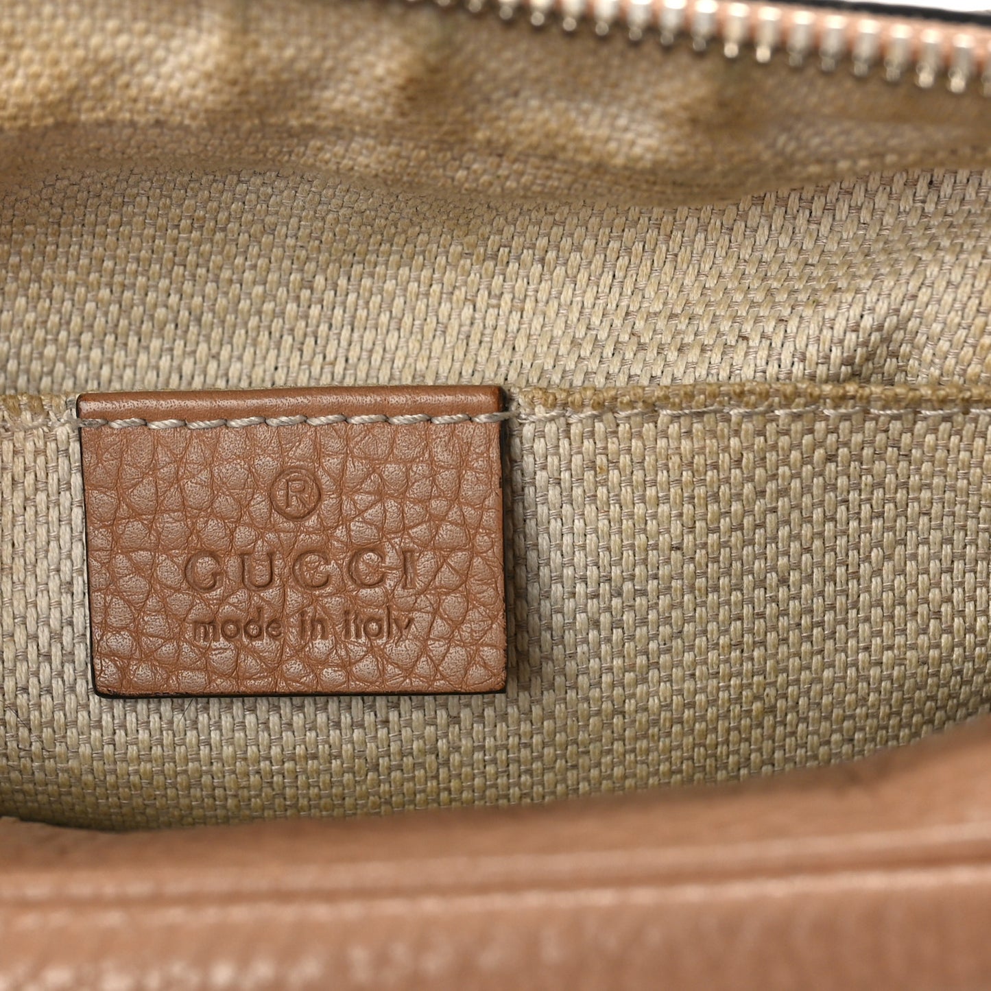 Pebbled Calfskin Small Soho Disco Bag Camelia