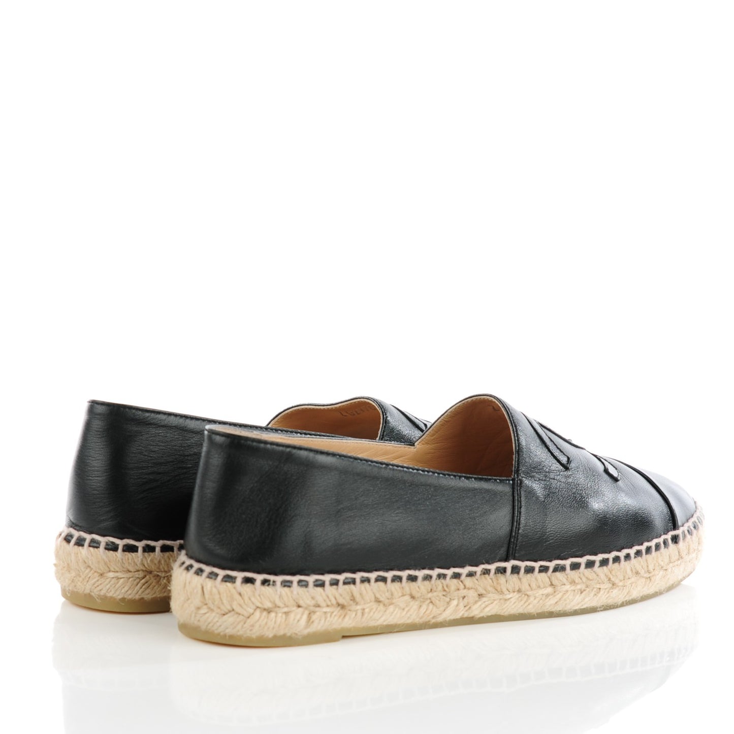 Lambskin CC Espadrilles 39 Black