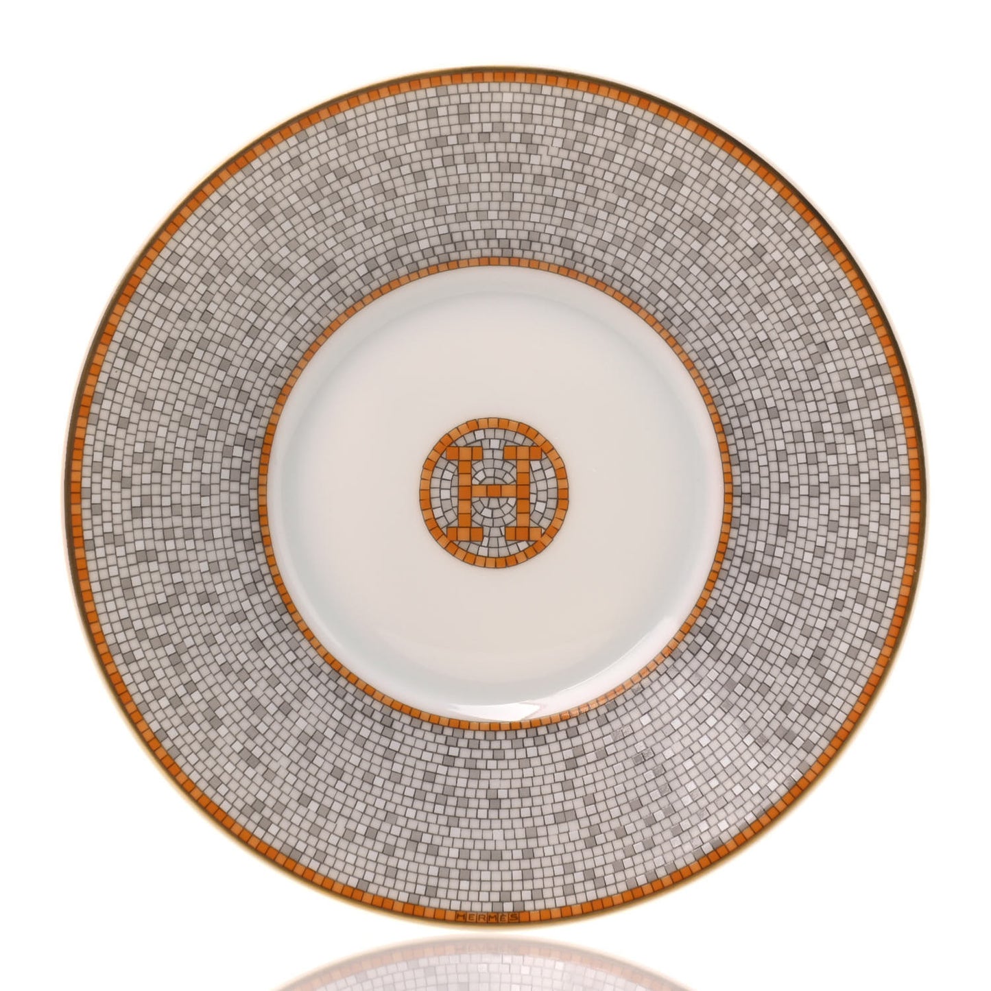 Porcelain Mosaique Au 24 Gold Tea Cup And Saucer Set Of 2