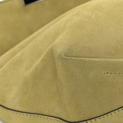 Alexander McQueen Suede Skull Four Ring Clutch Lime 11 of 15