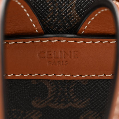 Celine Triomphe Canvas Calfskin Mini Folco Backpack Tan 6 of 10
