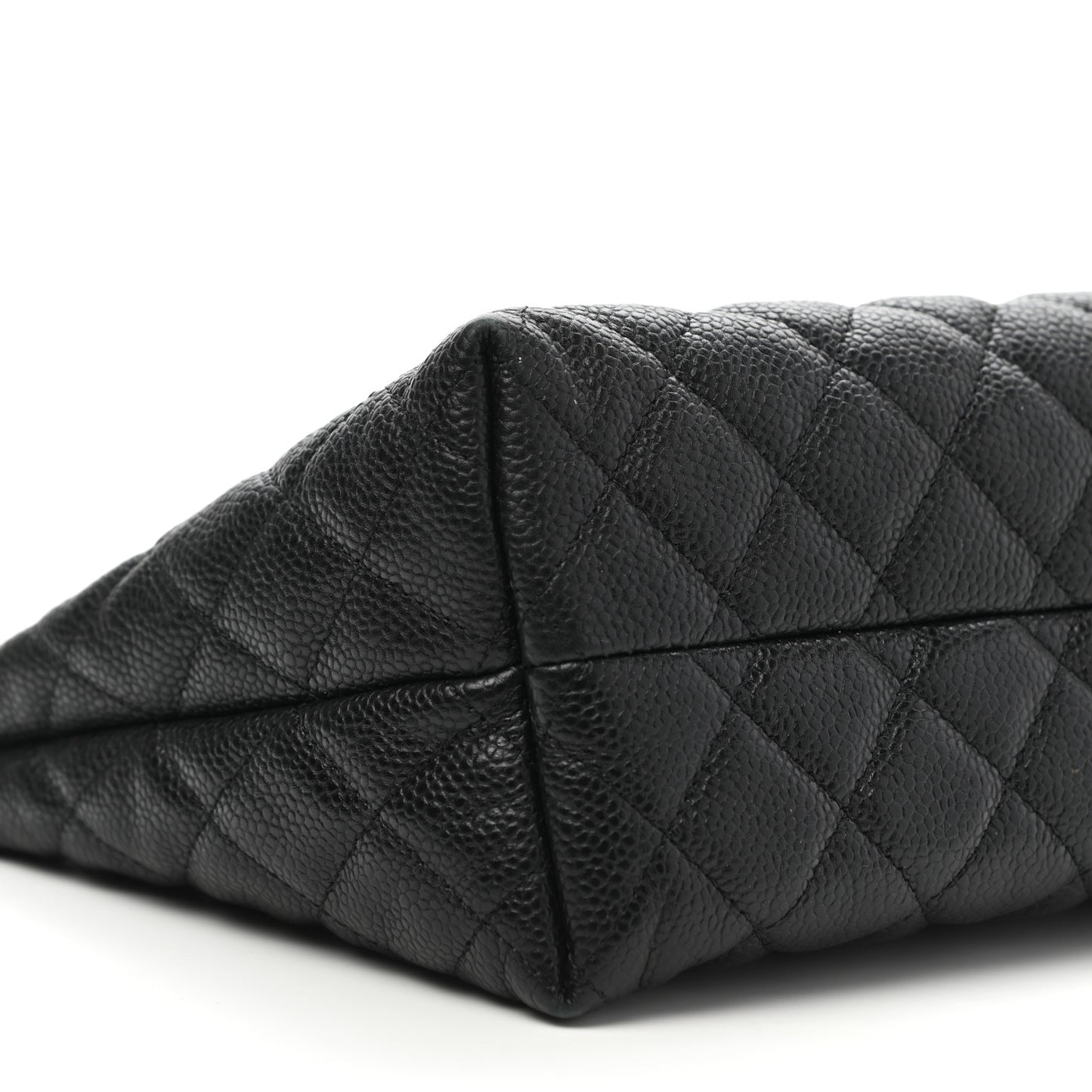 Caviar Quilted Cosmetic Case Black