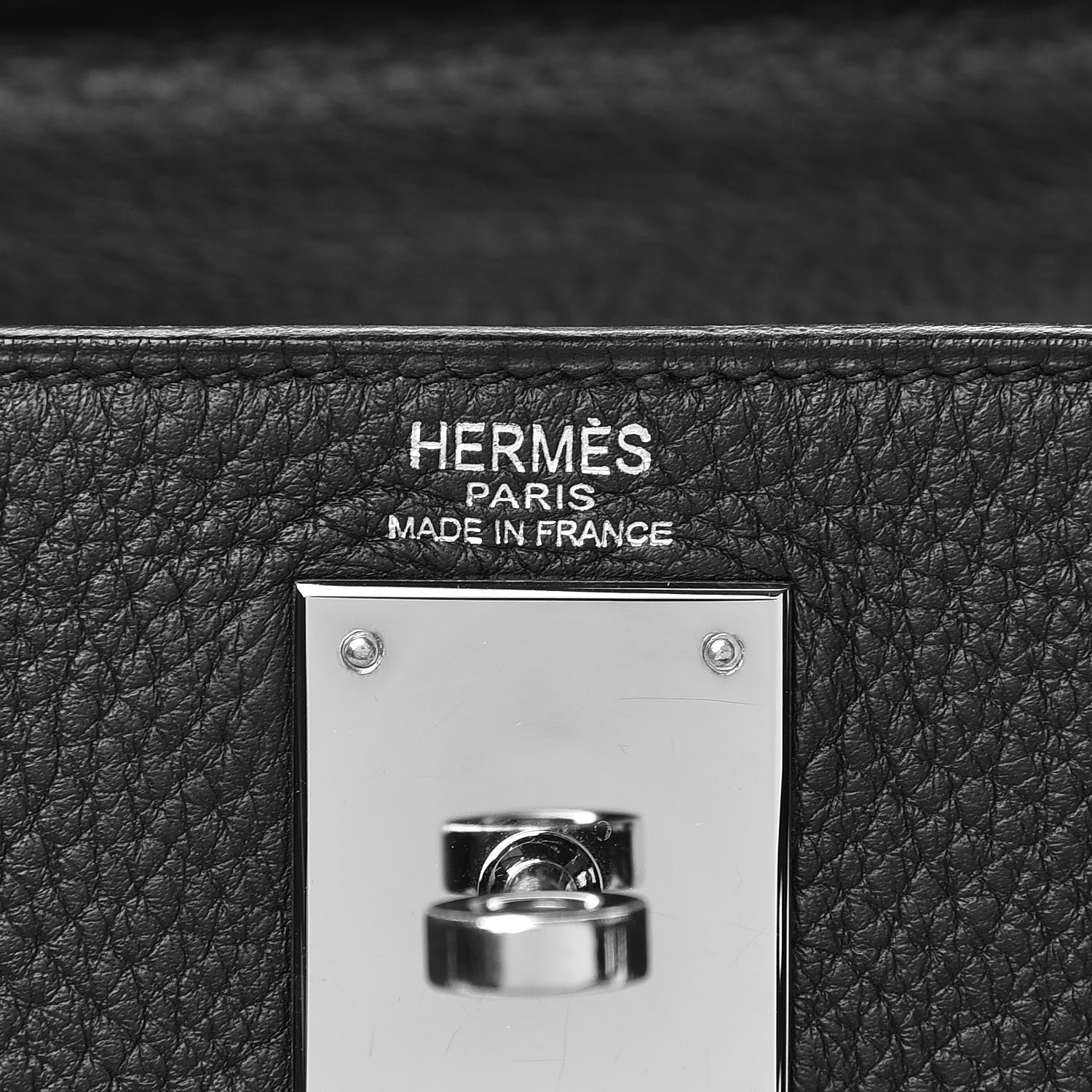Hermes Taurillon Clemence Kelly Retourne 28 Black 7 of 45