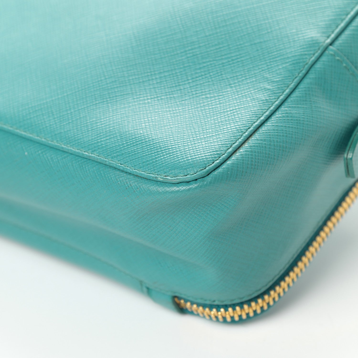 Prada Saffiano Double Zip Camera Bag Turchese 13 of 17