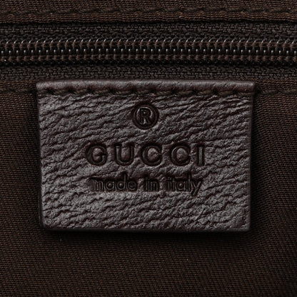 Gucci Monogram Small Princy Satchel Dark Brown 6 of 11