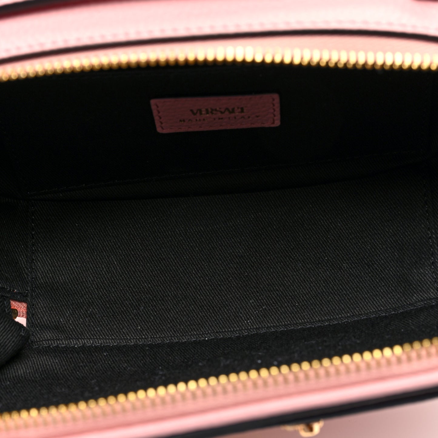 Grainy Calfskin Virtus Top Handle Camera Bag Pink