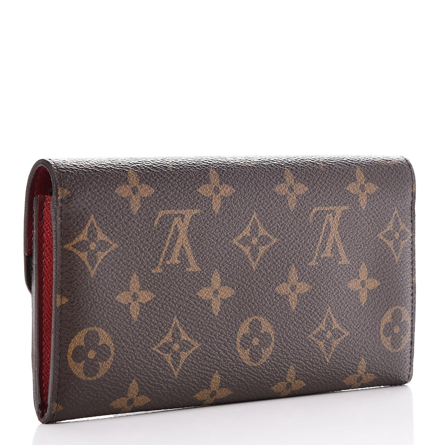 Monogram Emilie Wallet Red