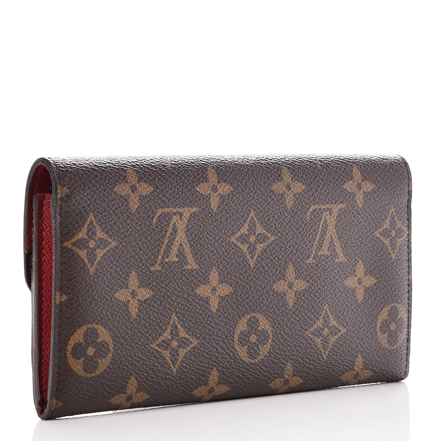 Louis Vuitton Monogram Emilie Wallet Red 3 of 6