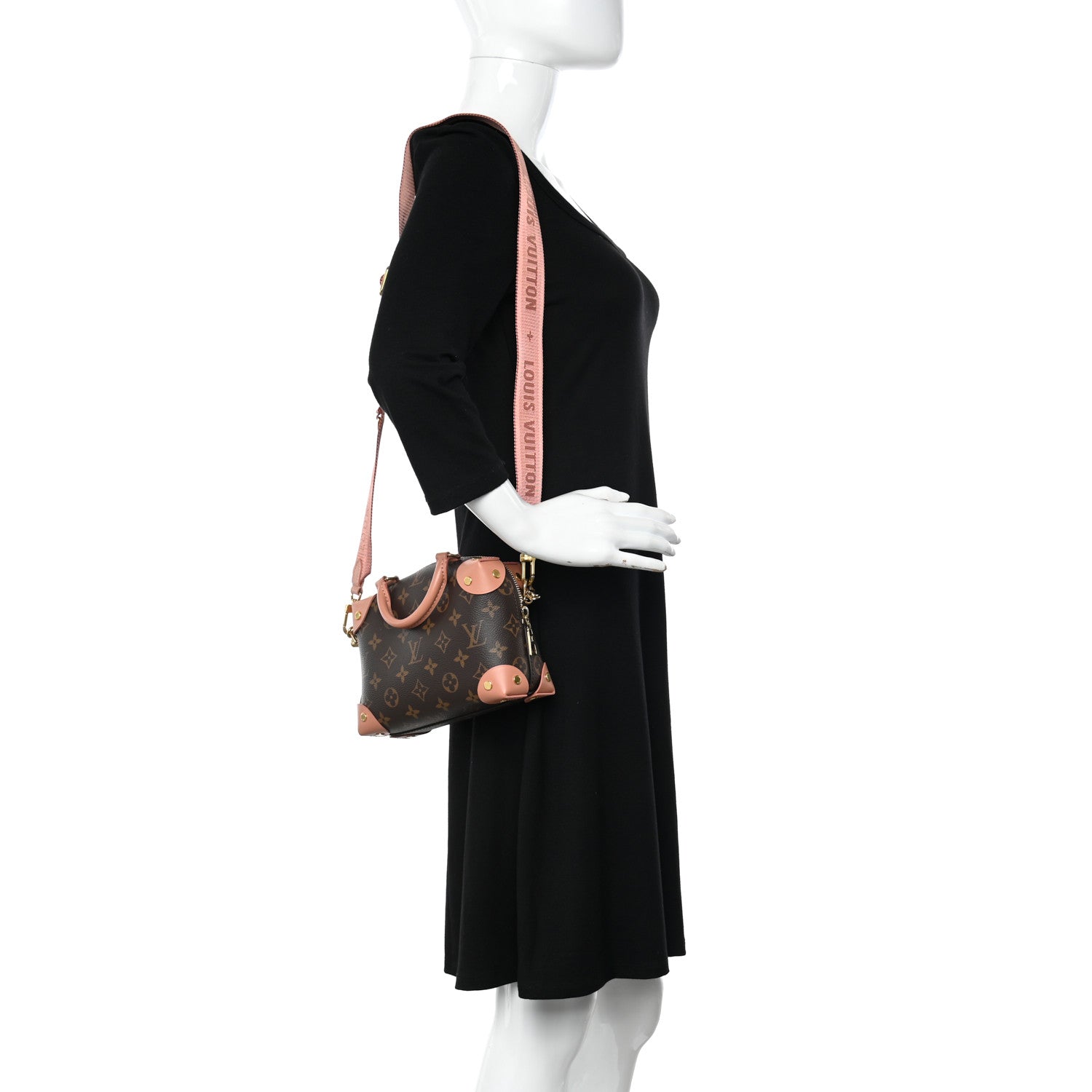 Louis Vuitton Monogram Petite Malle Souple Peach 2 of 11