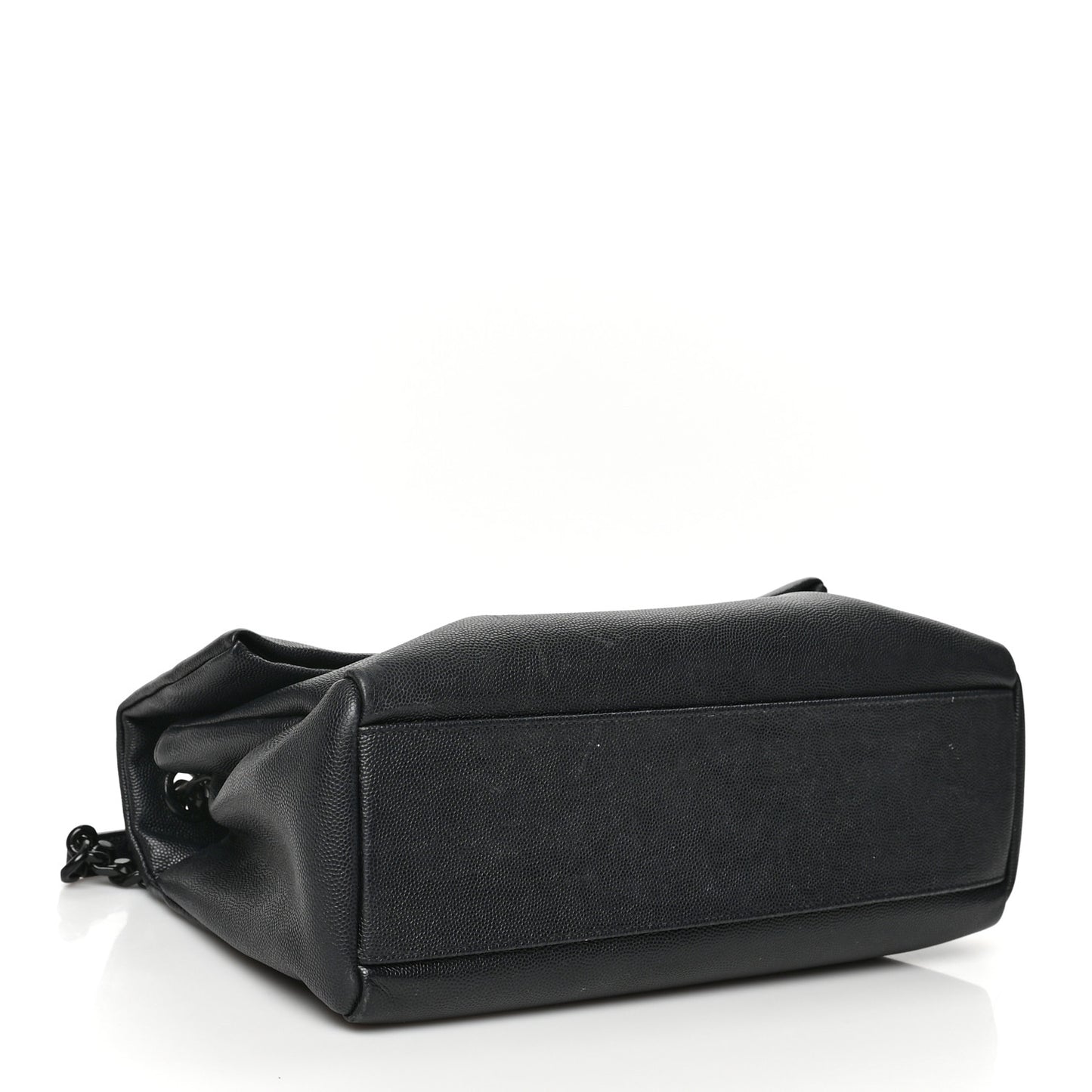 Grain De Poudre Medium West Hollywood Monogram Fold-Over Black