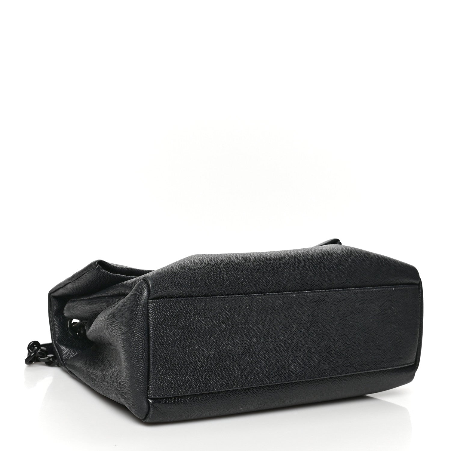 Saint Laurent Grain De Poudre Medium West Hollywood Monogram Fold-Over Black 4 of 11