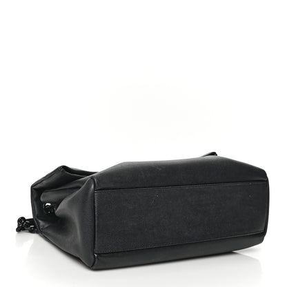 Saint Laurent Grain De Poudre Medium West Hollywood Monogram Fold-Over Black 4 of 11