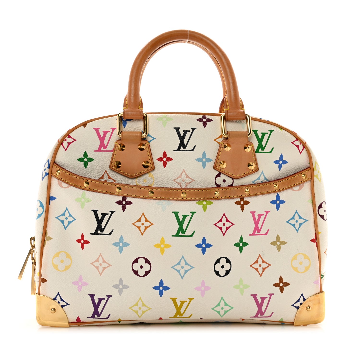 LOUIS VUITTON Monogram Multicolor Trouville White