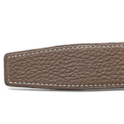 Hermes Box Togo 32mm H Belt 80 Black Etoupe 5 of 6