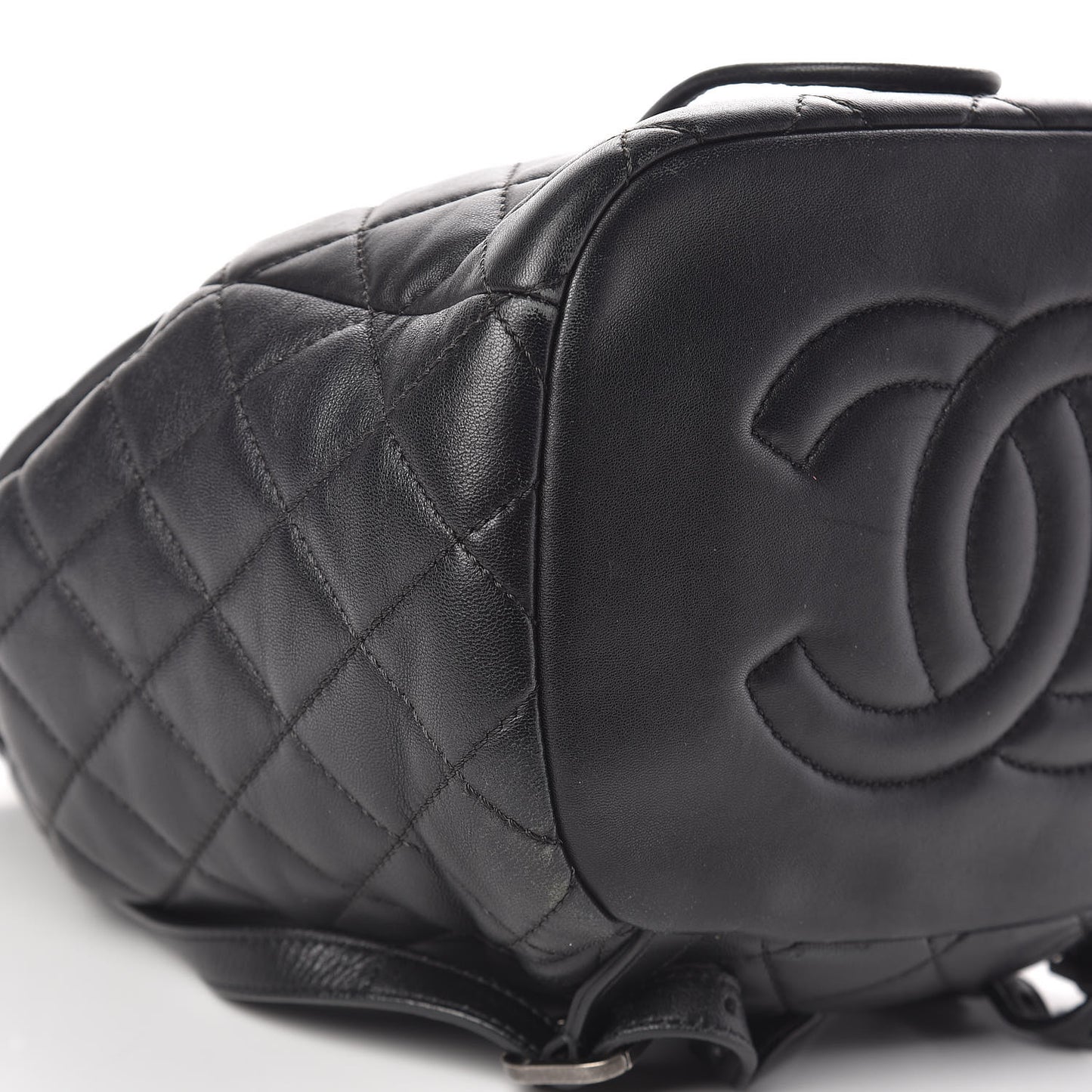 Lambskin Quilted Daily Supple Backpack Black